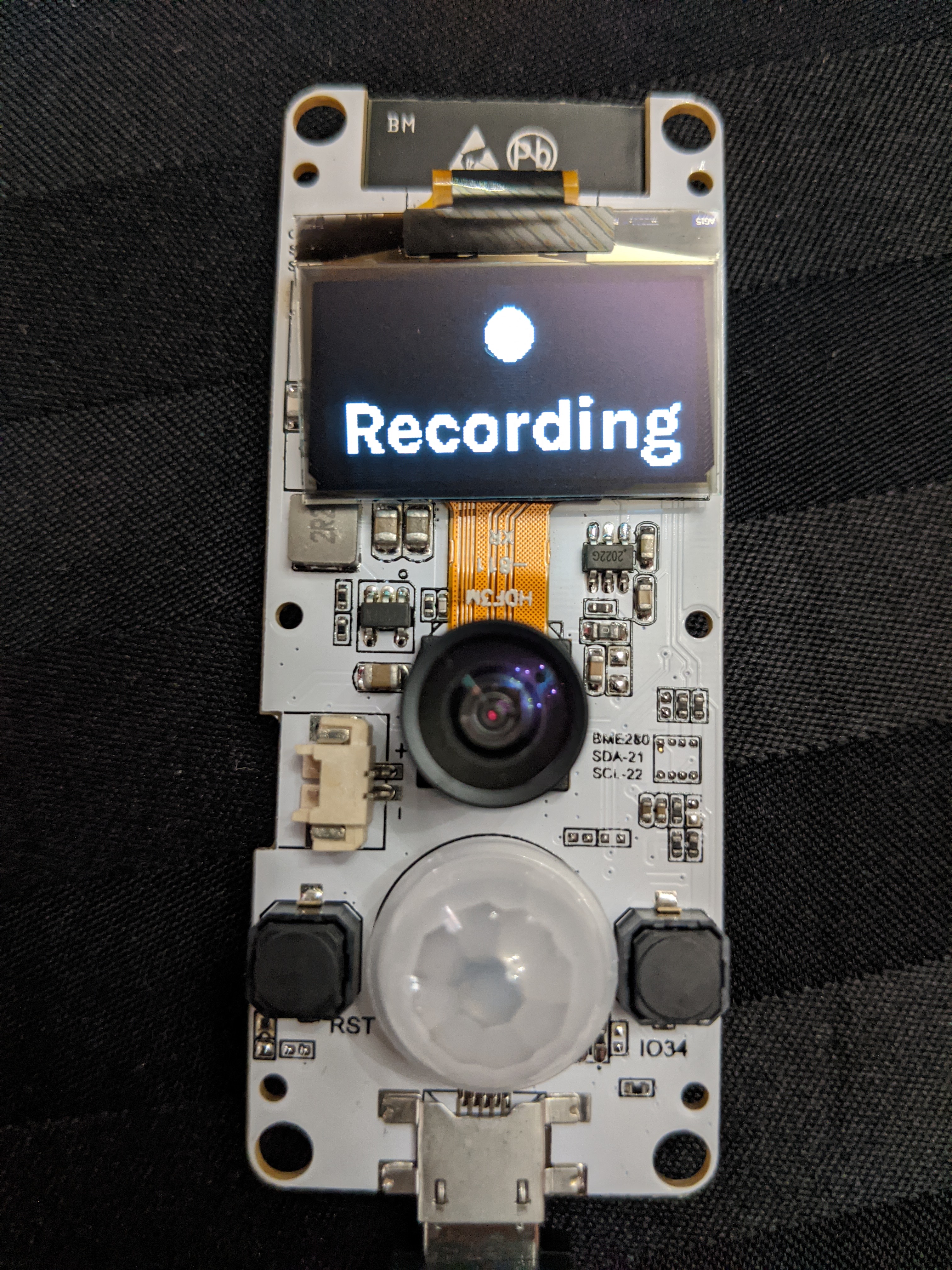 Doorbell activated and recording